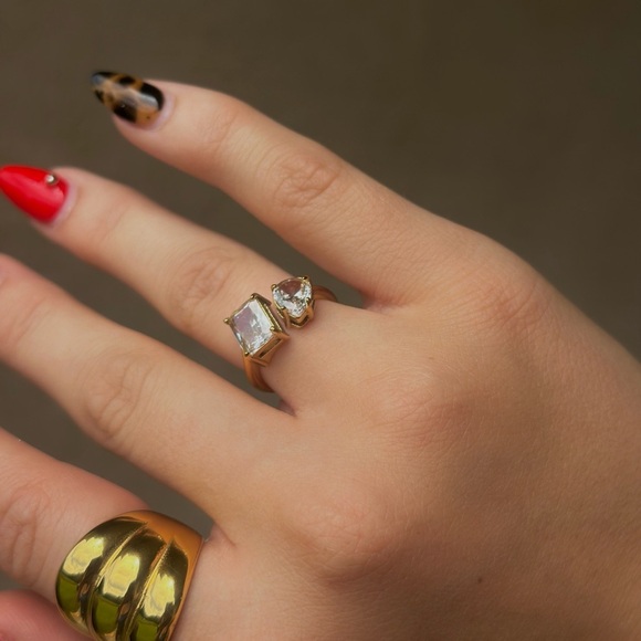 Water Resistant Adjustable Diamond Ring - Picture 3 of 5